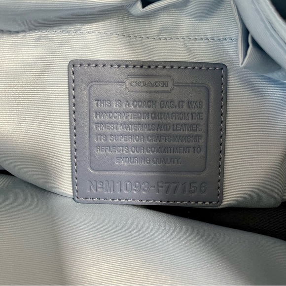 Coach Diaper Bag - Dusty Blue - NEVER USED - Picture 5 of 6